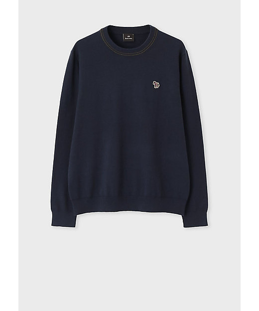 Sports Stripe Zebra” クルーネックニット