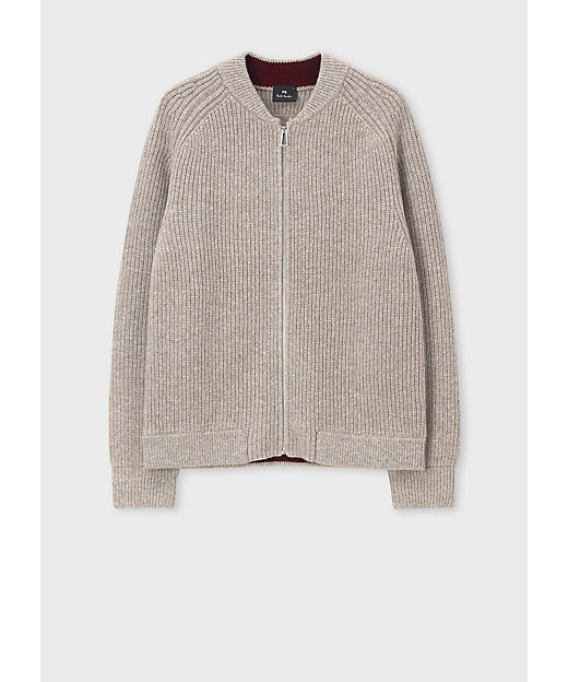 コントラストカラー ジップカーディガン（252412484Z