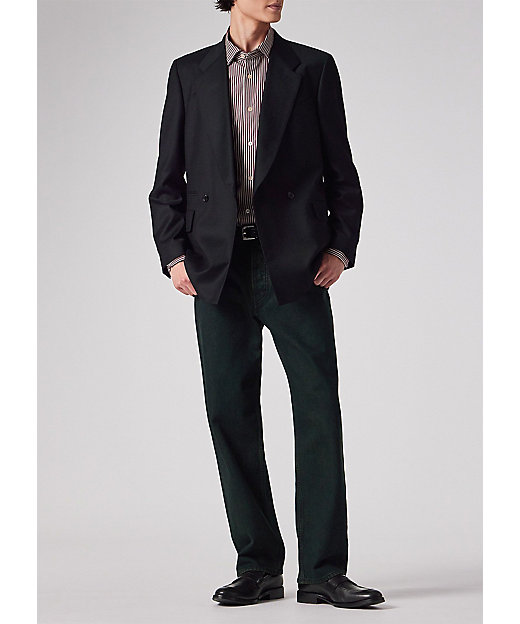 ウールカシミヤフランネル ダブルブレストジャケット