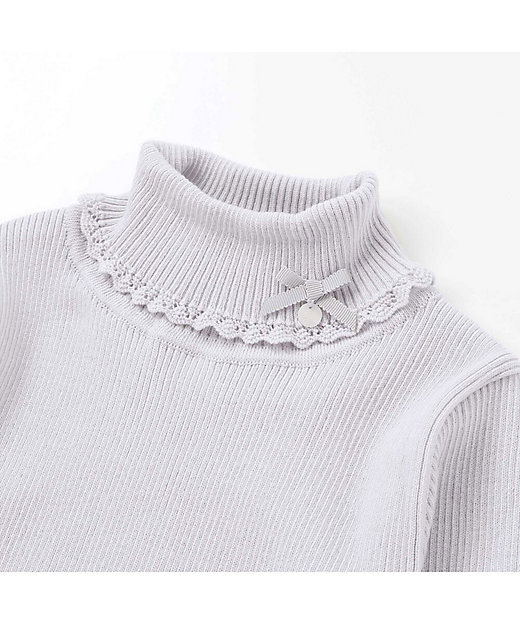 ソフトコットンリボンタートルネックセーター 1732ー77029