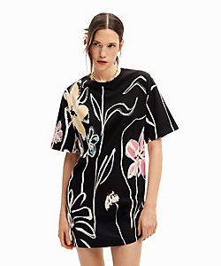 theVirgins×Seira logo chain dress