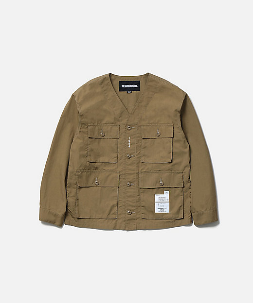 ジャケット NO COLLAR UTILITY JACKET