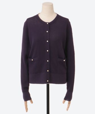 ウールシアーRIBニットカーディガン 4210800372 | ebure