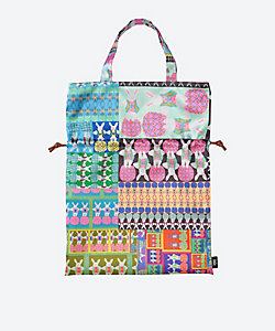 サテン巾着トートバッグ SKTB―TAMANORIUSAGI＿E