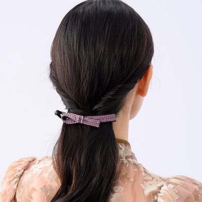 クリスタルメッシュパヴェ バナナクリップ CBZ010－06