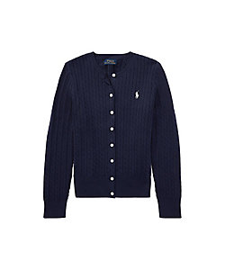 ケーブルニット コットン ペプラム カーディガン | POLO RALPH LAUREN