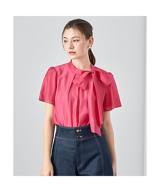 シアーオーガンジーボウタイ ブラウス | ANAYI/アナイ | 三越伊勢丹