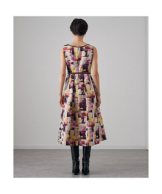 チェックジャガードタックフレア ワンピース | ANAYI/アナイ | 三越