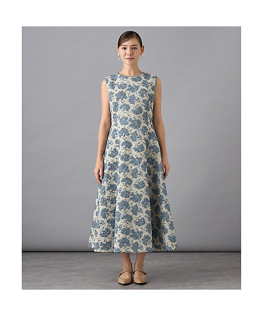 アイスラメフラワージャガードフレア ワンピース | ANAYI/アナイ