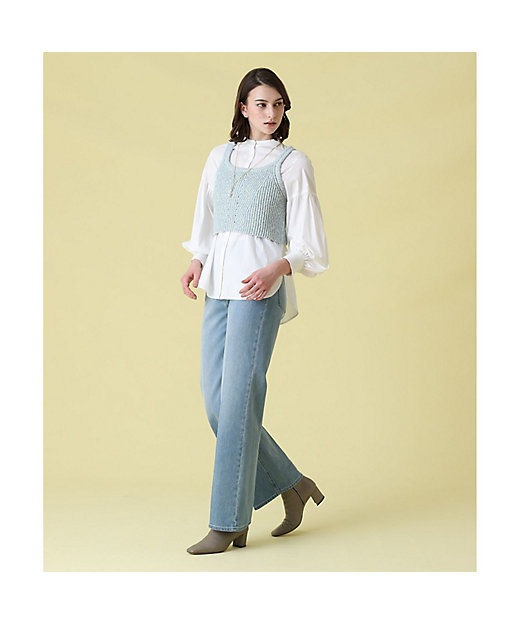 Eternal Line 2025】ストレッチブロードパフ袖ブラウス