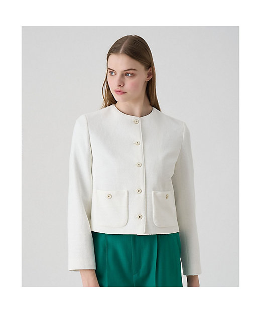 セットアップ対応商品】ドビーツイードクルー ジャケット | ANAYI