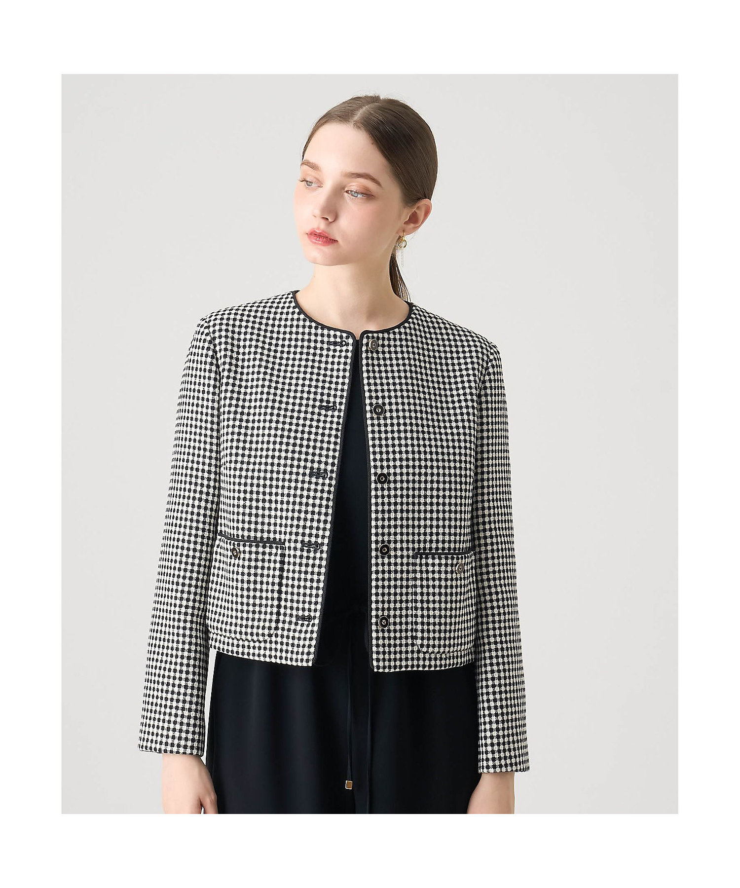 セットアップ対応商品】ドビーツイードクルー ジャケット | ANAYI