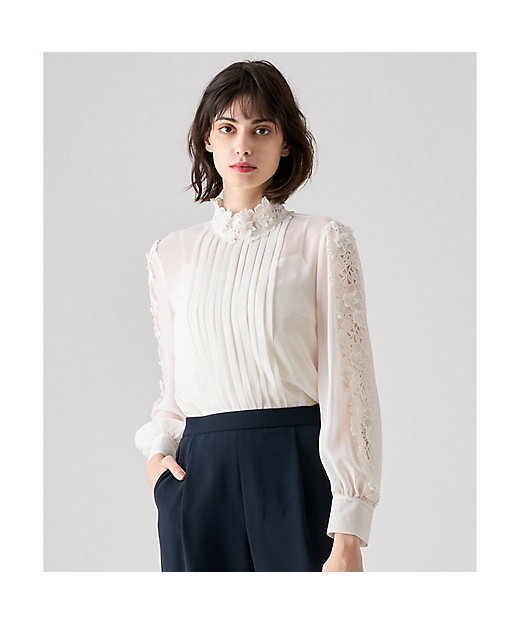 シフォンレースパフスリーブブラウス | ANAYI/アナイ | 三越伊勢丹