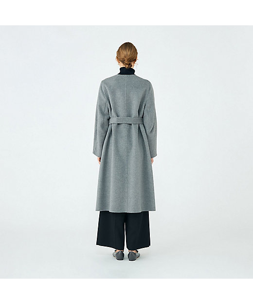 プレミアムウールリバー ノーカラーコート | maison TOMORROWLAND