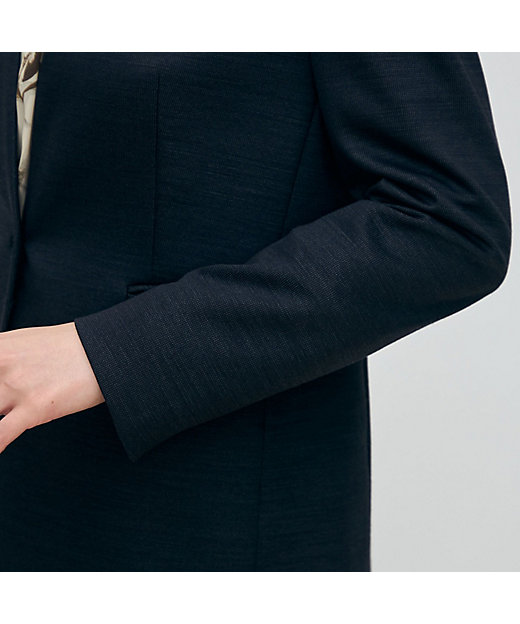 ポリエステルウールモクロディ キザミカラージャケット | maison