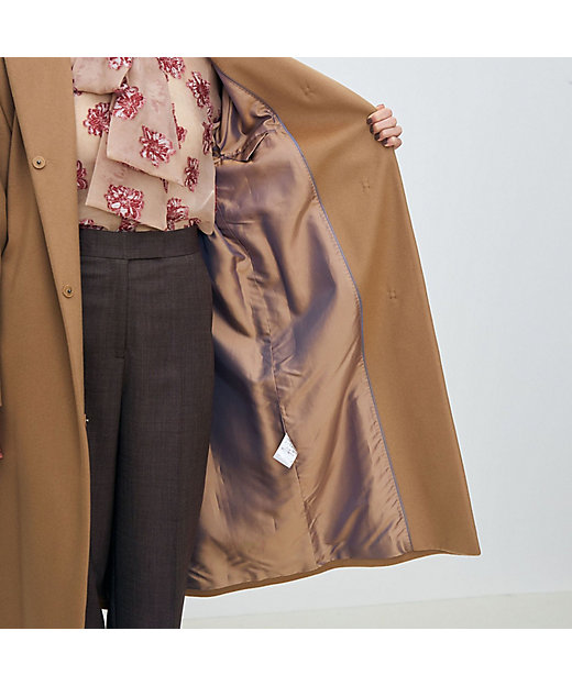 ピュアカシミヤ ノーカラーコート | maison TOMORROWLAND/メゾン