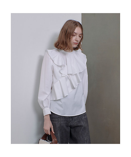 アシメラッフルブラウス | allureville (Women)/アルアバイル | 三越
