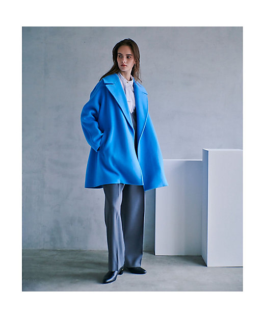 リバービッグカラーミドル丈コート | allureville (Women