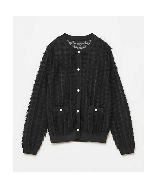 シアーカットジャガードカーディガン | allureville (Women