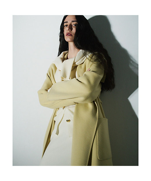 カシミヤ混リバーショールコート | allureville (Women)/アルアバイル