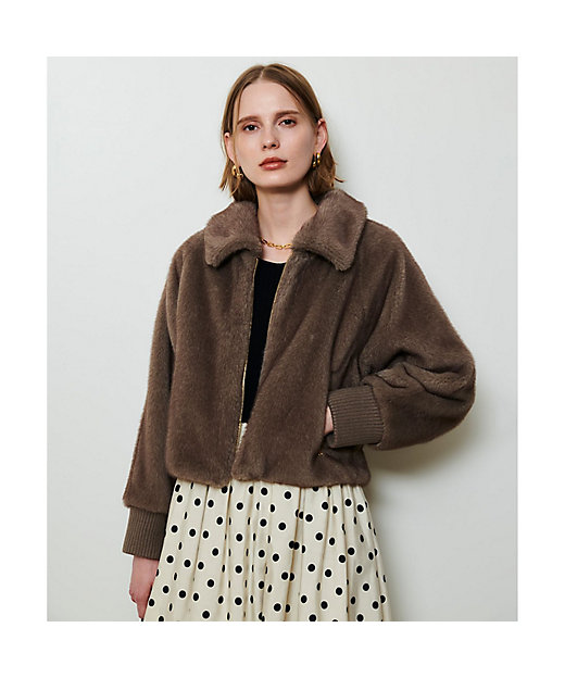 フェイクミンクファーブルゾン | allureville (Women)/アルアバイル