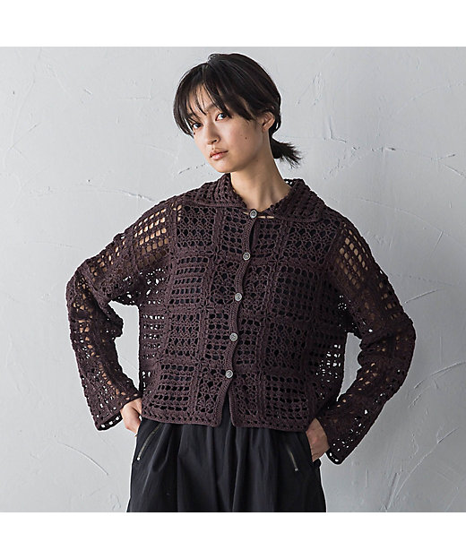 クロシェニットカーディガン≪手洗い可能≫ | MAYSON GREY（Women