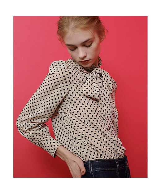 LOULOU WILLOUGHBY】◇ デシンドットフリルボウタイ