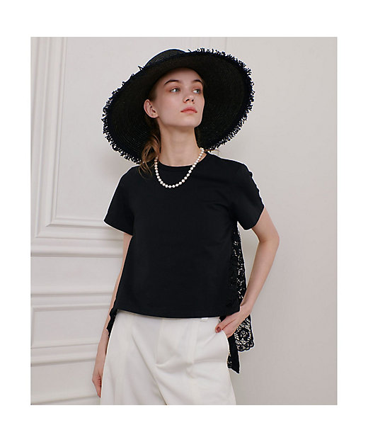 LOULOU WILLOUGHBY】レースドッキングプルオーバー