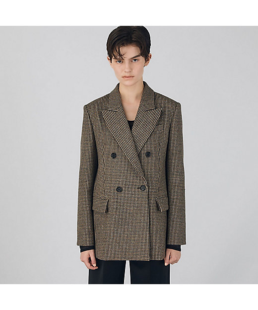 ブリティッシュツイード ダブルブレストジャケット | maison