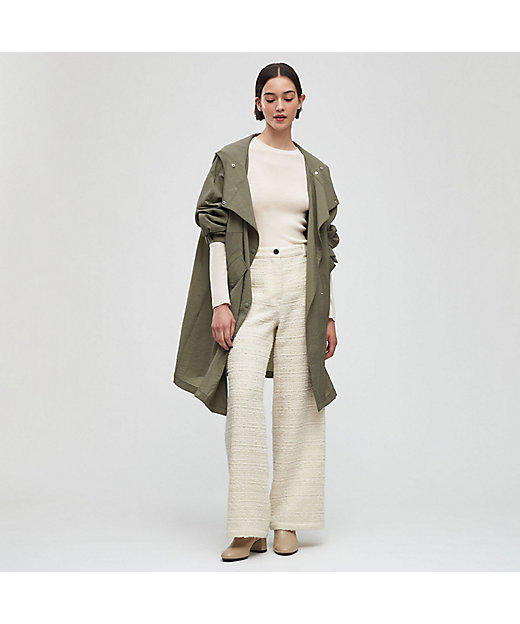 ウールナイロンワッシャークロス モッズコート | maison TOMORROWLAND