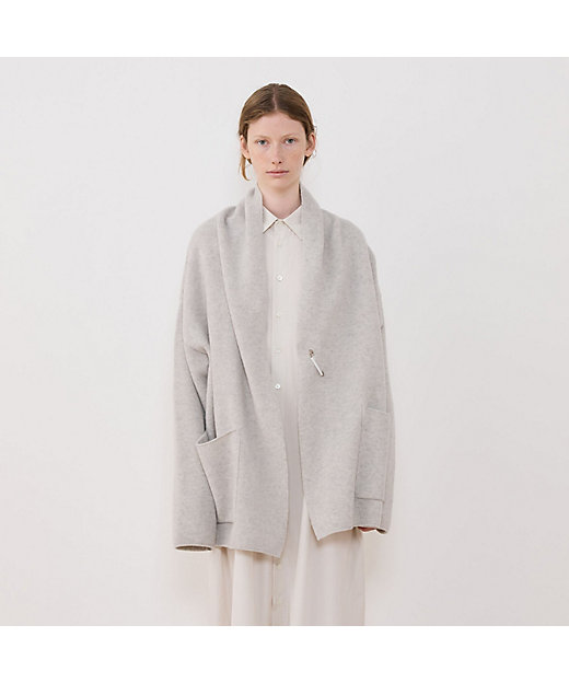 ウールダブルフェイスパイル ショールカラーショートコート | GALERIE