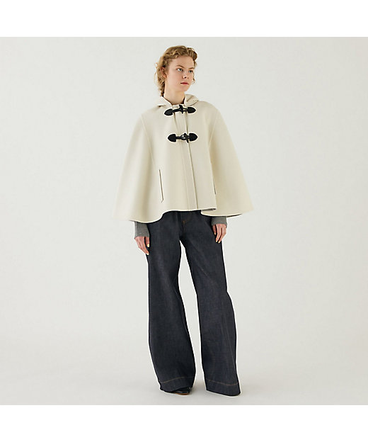 ウールダブルフェイス フーテッドポンチョ | GALERIE VIE (Women