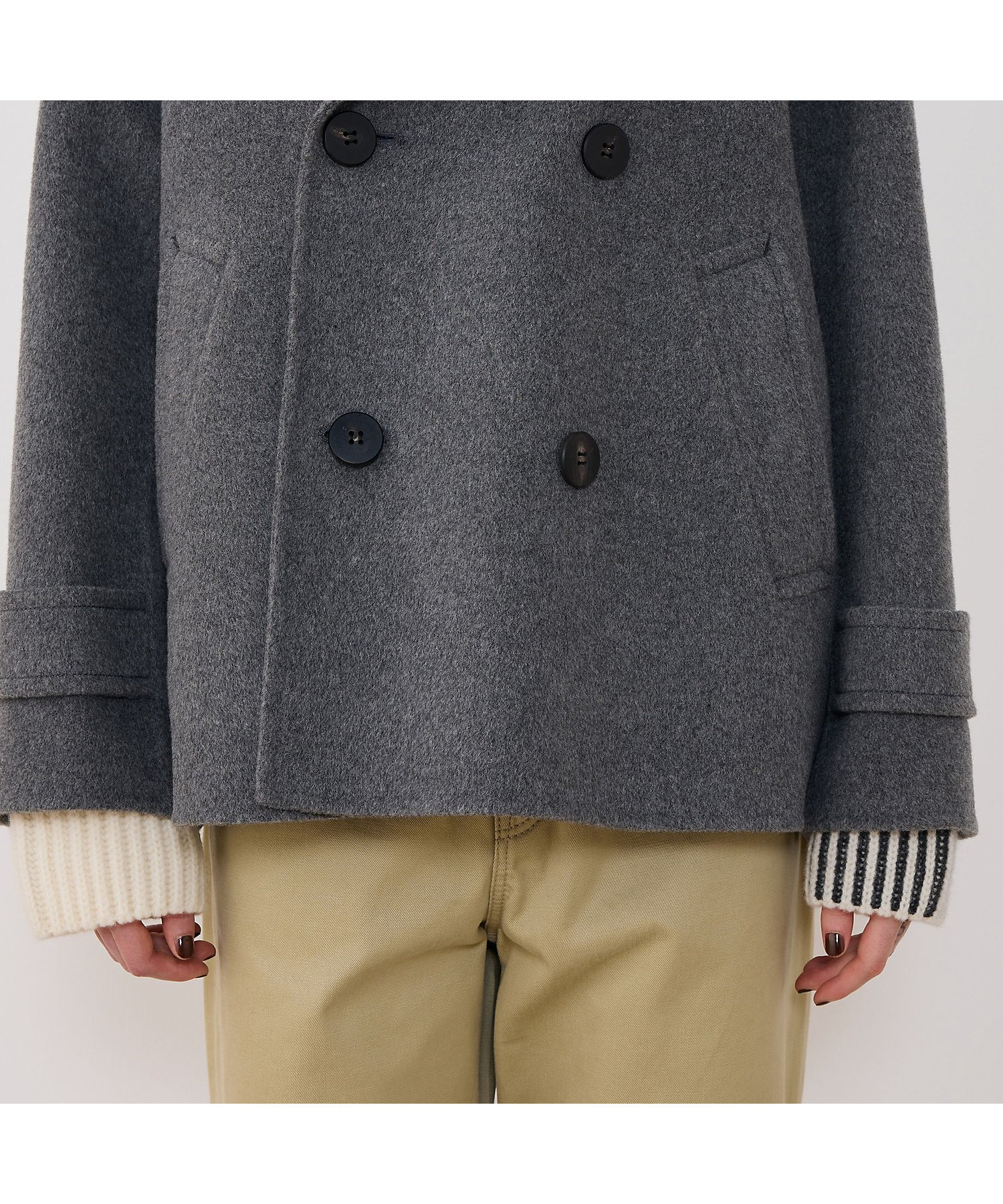 ウールカシミヤダブルフェイス Pコート | GALERIE VIE (Women