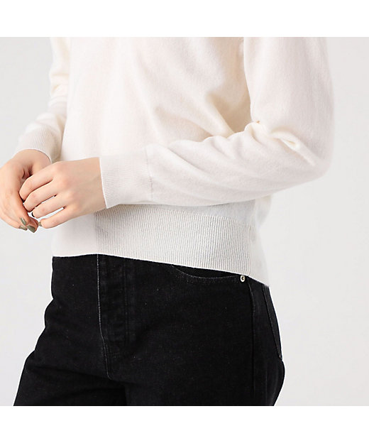 スコットランドカシミヤ Vネックニット | GALERIE VIE (Women