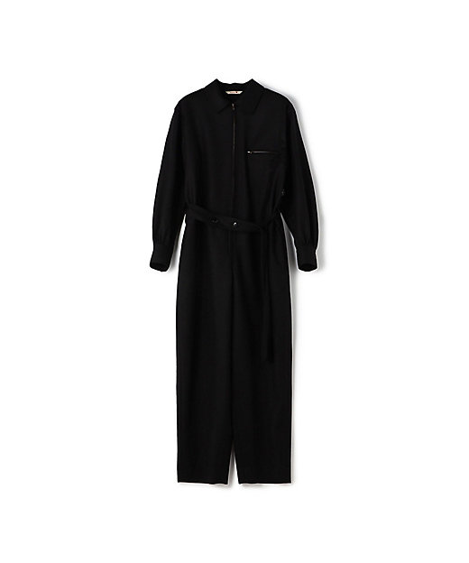 ウールサキソニー ジャンプスーツ | maison TOMORROWLAND/メゾン