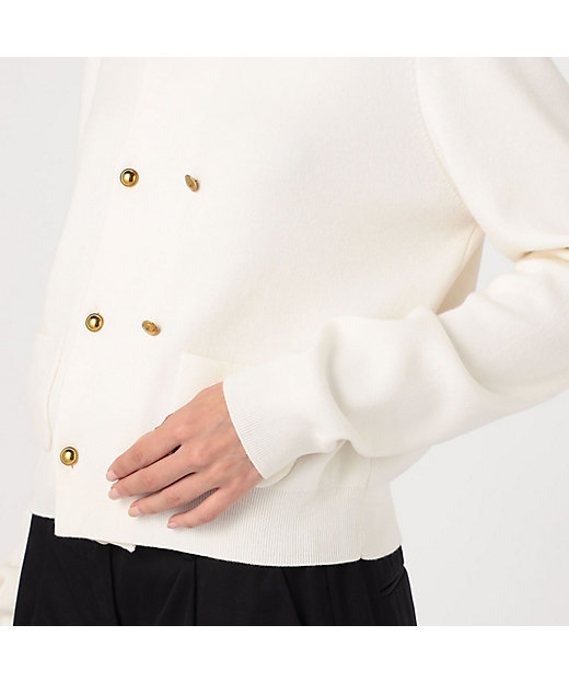 コットンカシミヤ ダブルボタンカーディガン | CABaN/キャバン | 三越