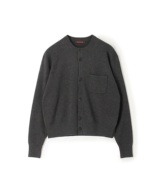 CABaN コットンカシミヤ ポケットクルーネックカーディガン