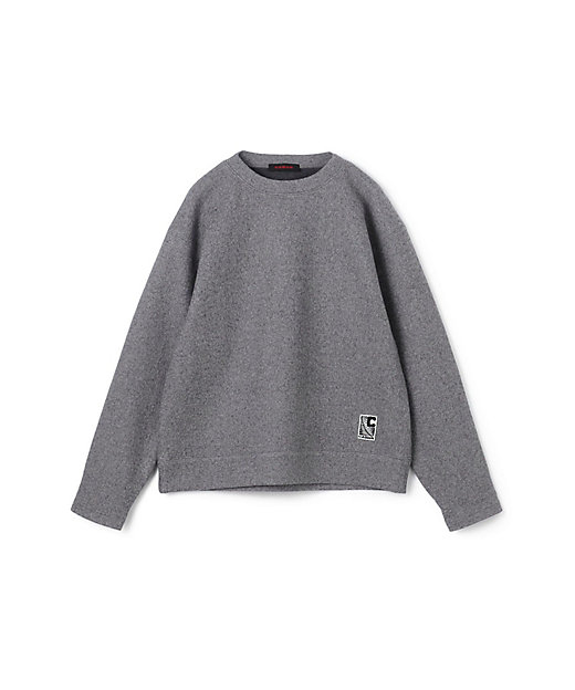 CABaN ウールコットンダブルフェイス クルーネックプルオーバー
