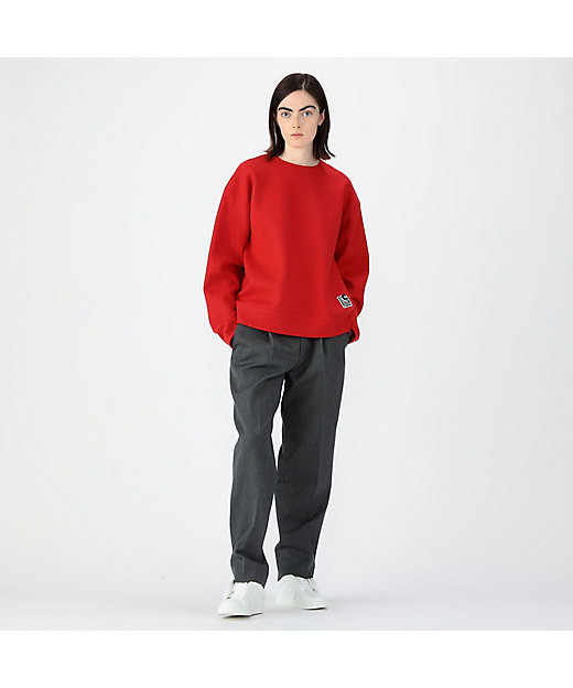 CABaN ウールコットンダブルフェイス クルーネックプルオーバー