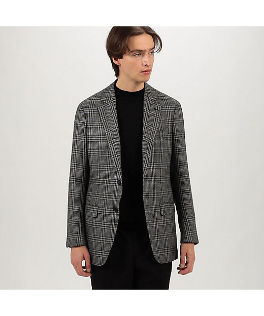 シルクウール シングルブレステッド 2Bジャケット DI PRAY