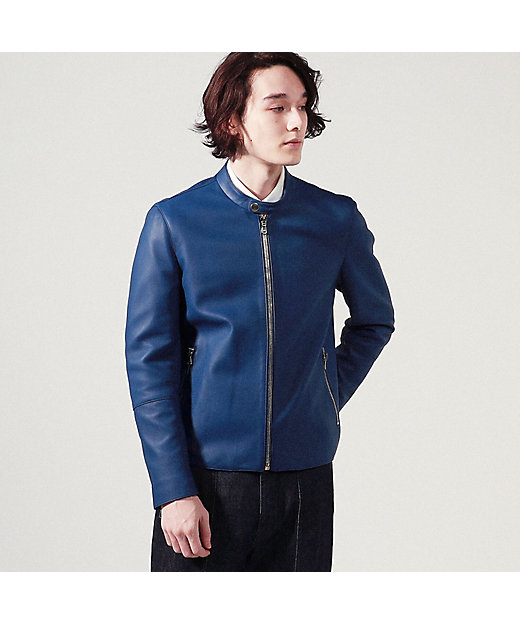 別注】DENIM×TOMORROWLAND ラムレザー シングル