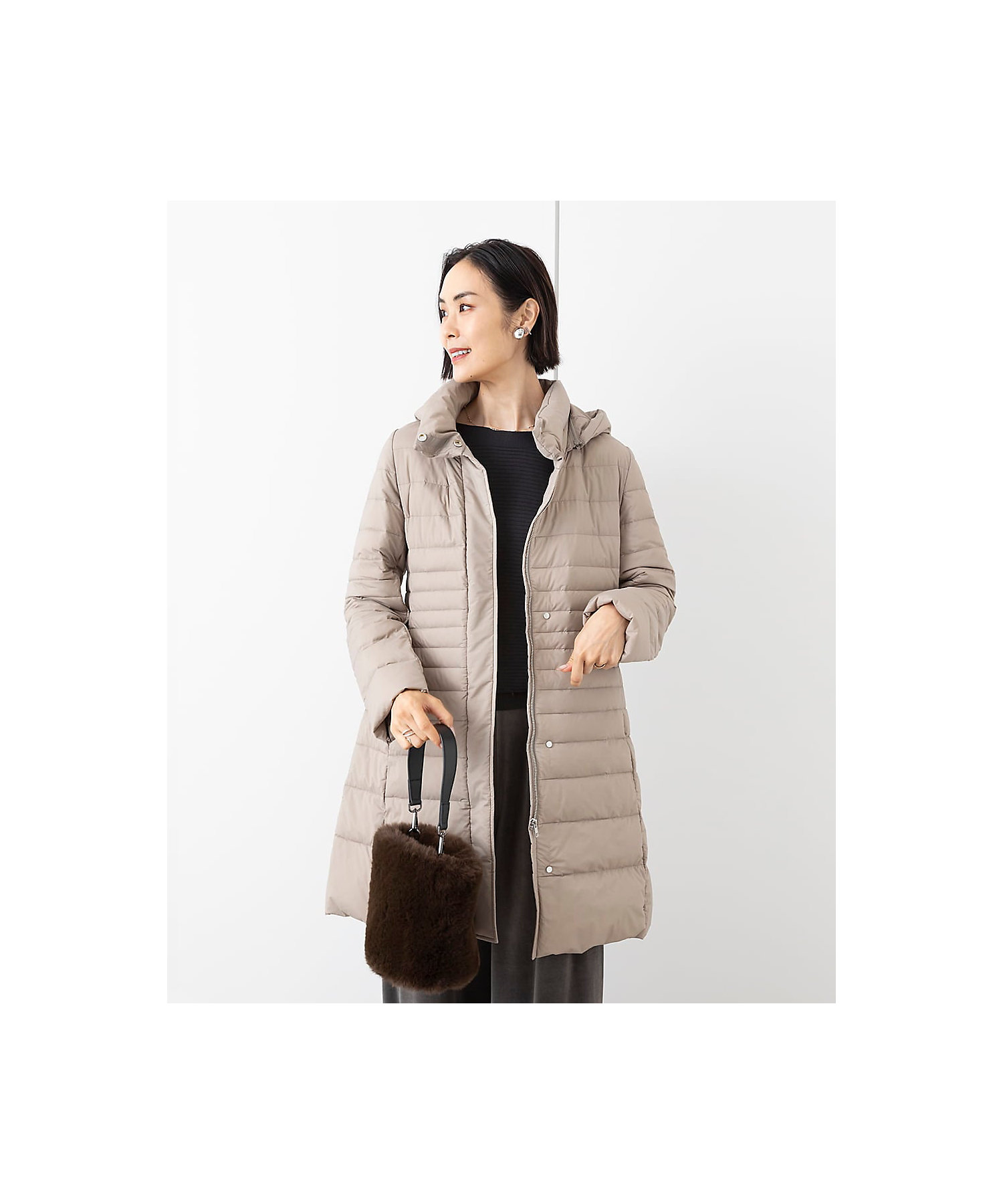 小さいサイズ］2WAYストレッチダウンミドルコート（定番人気