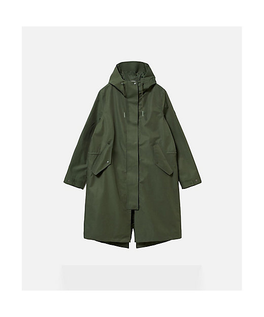 透湿防水 ロングフーデッドフィッシュテールジャケット T－KIT