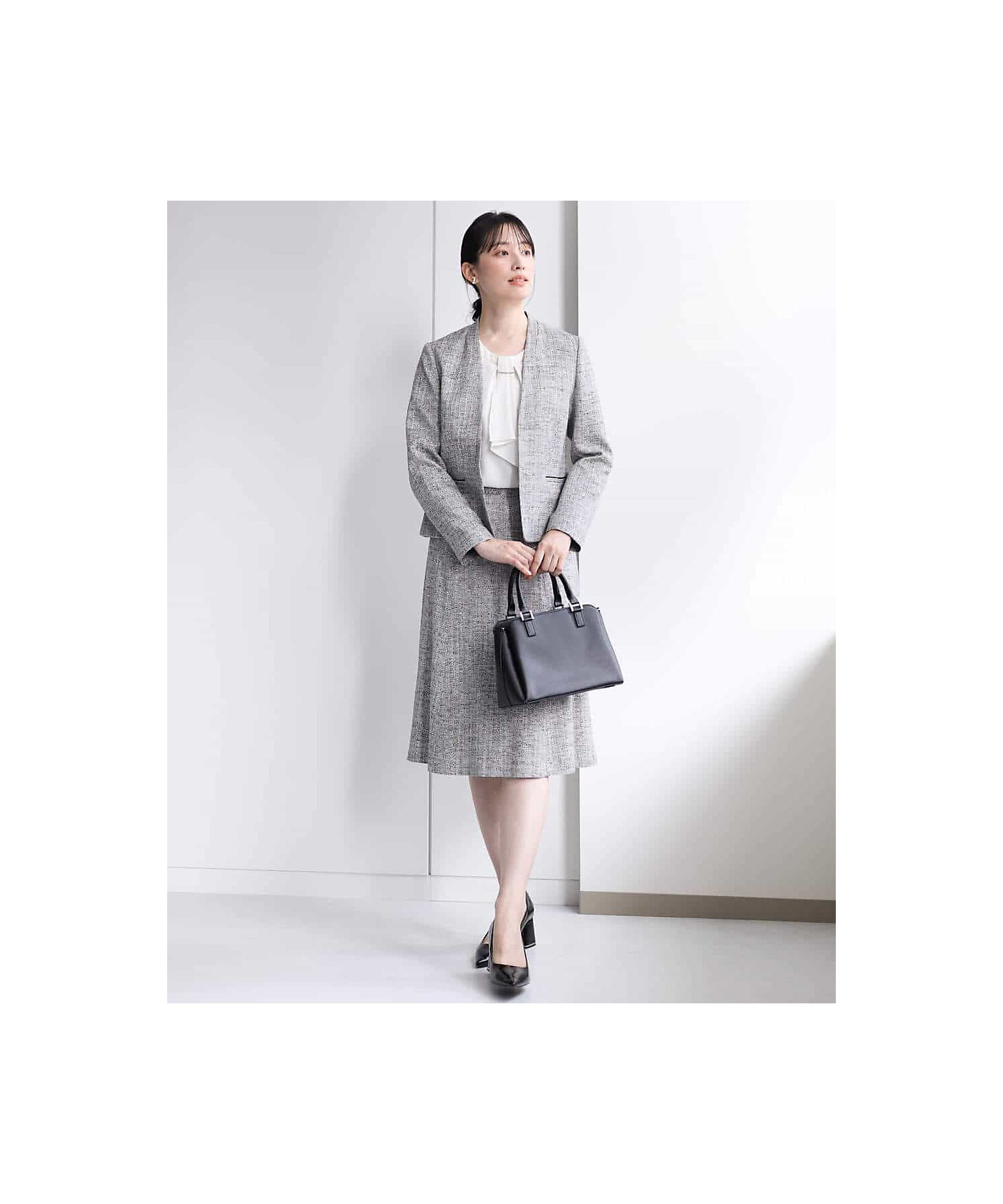 カラーレスラメツイードジャケット／セットアップ対応／洗える | MK