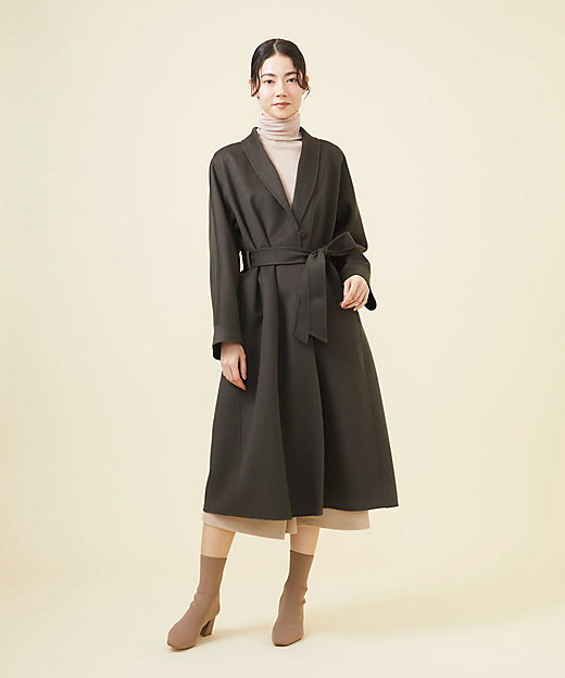 WINTER BLUE】ショールカラーリバーコート | Sybilla (Women