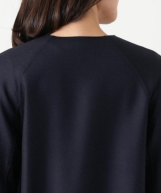 リバーシブルノーカラーコート【Leilian WHITE LABEL