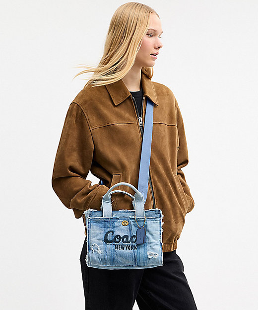 カーゴ トート バッグ 26・リパーパス デニム パッチワーク | COACH