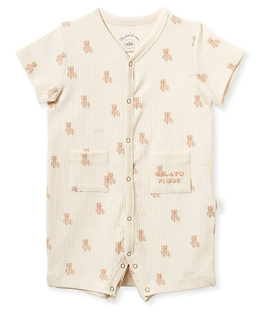 BABYぬいぐるみ柄ロンパース PBCO259083 | gelato pique