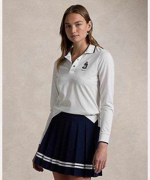 RLX テーラード フィット Polo ベア ジャージー ポロシャツ