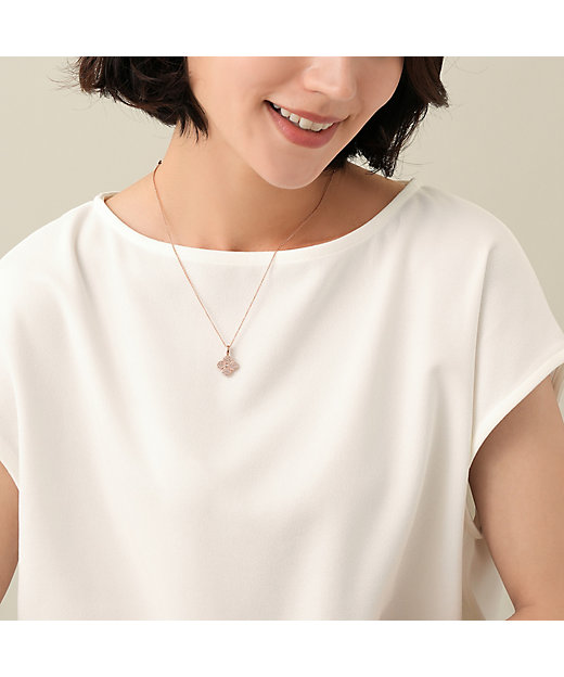 シェルフラワー リバーシブルネックレス VBMP401540XP